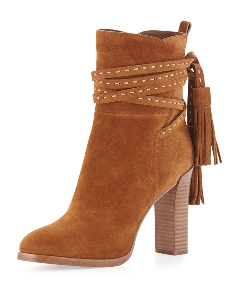 michael kors suede booties|michael kors low heel boots.